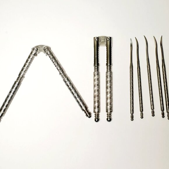 Antique Metal Nut & Seafood Cracker Set – 1909 Patent + Jennings Bros+5 picks - Picture 13 of 13